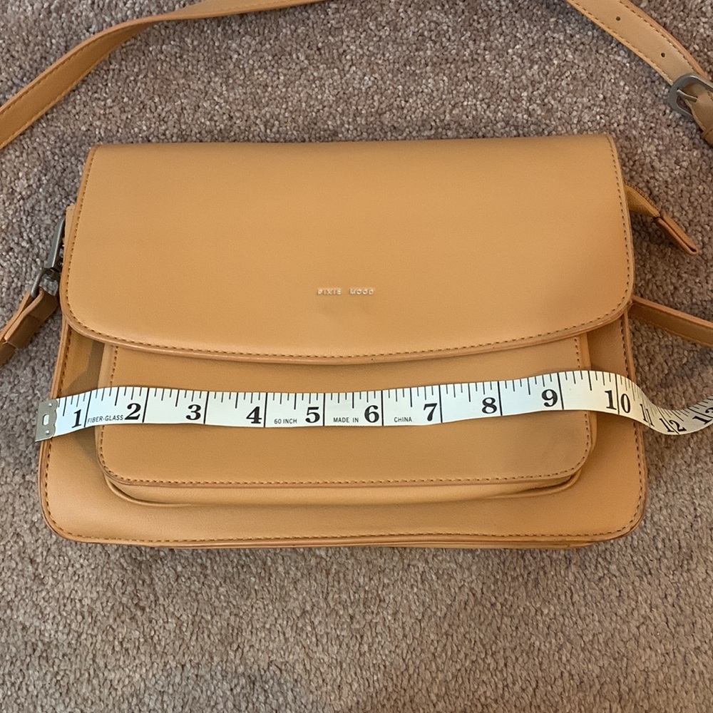 Pixie Mood Tan Vegan Leather Crossbody Purse - Picture 13 of 15
